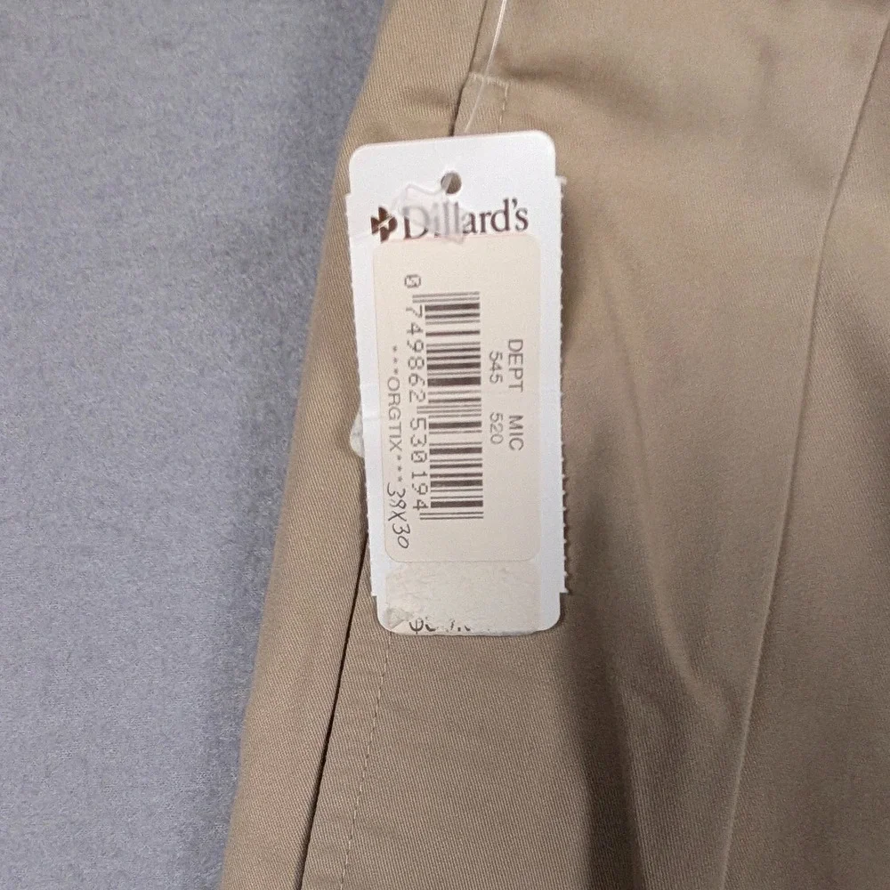 Vintage Polo Ralph Lauren Andrew Pant Mens 38x30 Khaki Pleated Chino Trouser NEW
